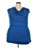 Shein Curve 100% Polyester Blue Sleeveless Blouse Size 4X - photo 1