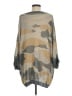 Jodifl 100% Acrylic Camo Gray Tan Poncho Size M - photo 2