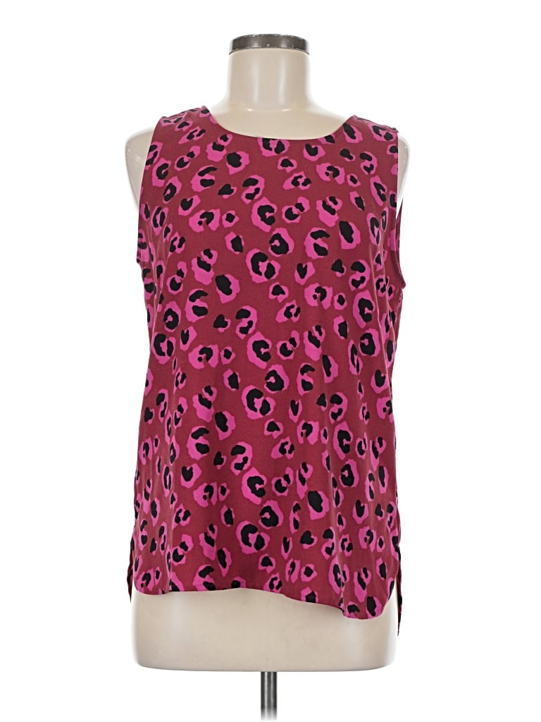 Pre-owned Halogen Sleeveless T-shirt In Pink