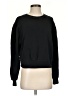 Express One Eleven Solid Black Sweatshirt Size S - photo 1