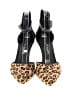 Franco Sarto Animal Print Black Heels Size 6 - photo 2