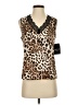 Ookie & LaLa Brown Sleeveless Blouse Size S - photo 1