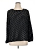 Elle Polka Dots Black Long Sleeve Blouse Size XL - photo 1