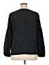 Elle Polka Dots Black Long Sleeve Blouse Size XL - photo 2
