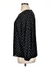 Elle Polka Dots Black Long Sleeve Blouse Size XL - photo 5