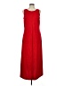 Habits 100% Polyester Solid Red Casual Dress Size M - photo 1