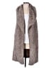 Assorted Brands 100% Polyester Gray Tan Faux Fur Vest Size M - photo 1