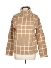 J.Crew Factory Store 100% Polyester Plaid Tan Turtleneck Sweater Size L - photo 1