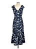 DKNY 100% Polyester Floral Blue Casual Dress Size 2 - photo 2