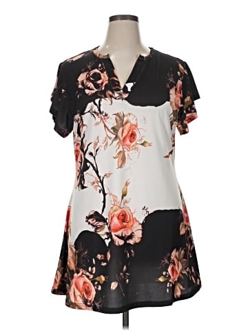 Lily by Firmiana Short Sleeve Blouse (view 1)