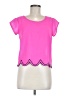Shrinking Violet Pink Short Sleeve Top Size M - photo 1
