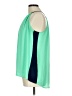 Glam 100% Polyester Green Sleeveless Blouse Size L - photo 5
