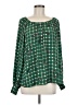 CAbi 100% Polyester Green Long Sleeve Blouse Size M - photo 1