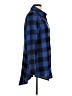 Shein 100% Polyester Plaid Blue Long Sleeve Blouse Size L - photo 4