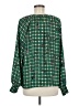 CAbi 100% Polyester Green Long Sleeve Blouse Size M - photo 2