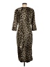 Rag & Bone 100% Polyester Animal Print Brown Casual Dress Size 8 - photo 2