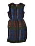 HD in Paris 100% Polyester Tweed Blue Casual Dress Size 0 - photo 2