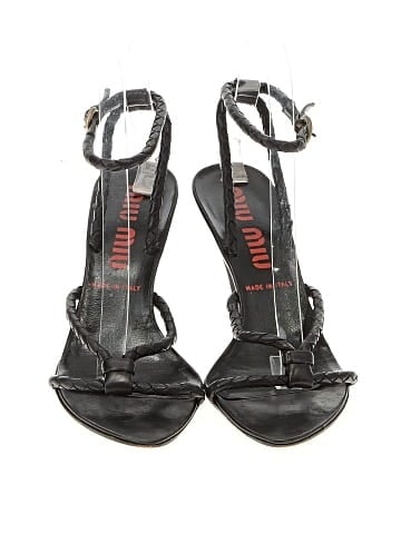 Miu Miu Vintage Leather Sandals (view 2)