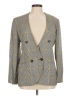 Michelle Stuart Checkered-gingham Gray Blazer Size 6 - photo 1