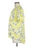 CAbi 100% Polyester Tropical Yellow Short Sleeve Blouse Size M - photo 5