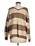 Bridge Stripes Brown Pullover Sweater Size M - photo 2