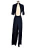 BCBGMAXAZRIA Solid Blue Jumpsuit Size M - photo 2