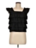 Shein 100% Polyester Black Sleeveless Blouse Size 8 - 10 - photo 1