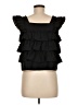Shein 100% Polyester Black Sleeveless Blouse Size 8 - 10 - photo 2