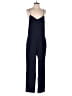 J.Crew 100% Silk Solid Blue Jumpsuit Size 6 - photo 1