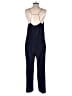 J.Crew 100% Silk Solid Blue Jumpsuit Size 6 - photo 2
