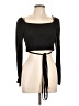 Louna Black Long Sleeve Top Size L - photo 1