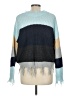 On The Road... 100% Acrylic Color Block Blue Pullover Sweater Size Med - Lg - photo 2