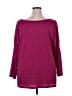 Como Black Burgundy 3/4 Sleeve Top Size 2X - photo 2