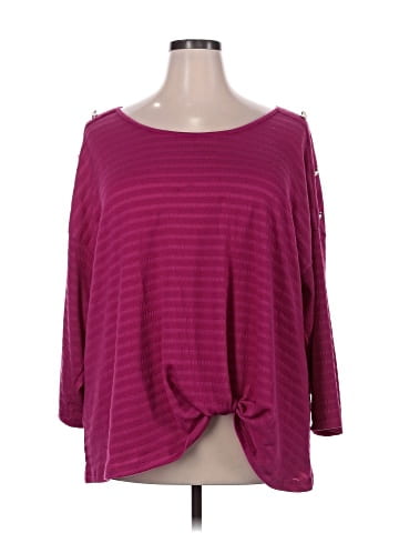 Como Black 3/4 Sleeve Top (view 1)