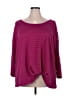 Como Black Burgundy 3/4 Sleeve Top Size 2X - photo 1