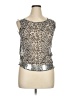 Mark 100% Polyester Silver Sleeveless Blouse Size XL - photo 1