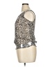 Mark 100% Polyester Silver Sleeveless Blouse Size XL - photo 5