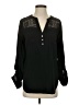 Express 100% Polyester Black Long Sleeve Blouse Size S - photo 1