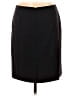 Lands' End 100% Polyester Solid Black Blue Casual Skirt Size 6 - photo 2