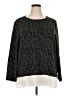C.D. Daniels Animal Print Gray Pullover Sweater Size 2X - photo 1