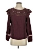 Tiny 100% Cotton Burgundy Long Sleeve Blouse Size S - photo 1