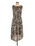 Moon Collection Animal Print Brown Cocktail Dress Size M - photo 1
