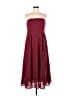 Unbranded 100% Polyester Solid Burgundy Cocktail Dress Size L - photo 1