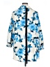 Shein Floral Blue 3/4 Sleeve Blouse Size 1X - photo 2