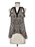 BCBGMAXAZRIA 100% Recycled Polyester Black Sleeveless Blouse Size XXS - photo 1