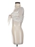 Shein 100% Polyester Ivory Silver Sleeveless Top Size 4 - photo 5