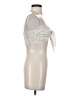 Shein 100% Polyester Ivory Silver Sleeveless Top Size 4 - photo 4