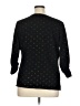 Susan Graver 100% Polyester Black 3/4 Sleeve Top Size 1X - photo 2