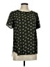 PREMISE 100% Polyester Stars Black Short Sleeve Blouse Size M - photo 1