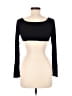 Shein Black Long Sleeve Top Size 4 - photo 2